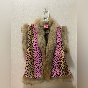 Lm Lulu Paris multicolor Small/Medium sweater vest colorful animal print